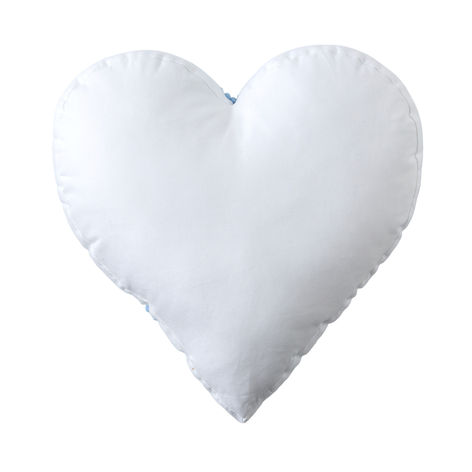 Blue heart outlet cushion