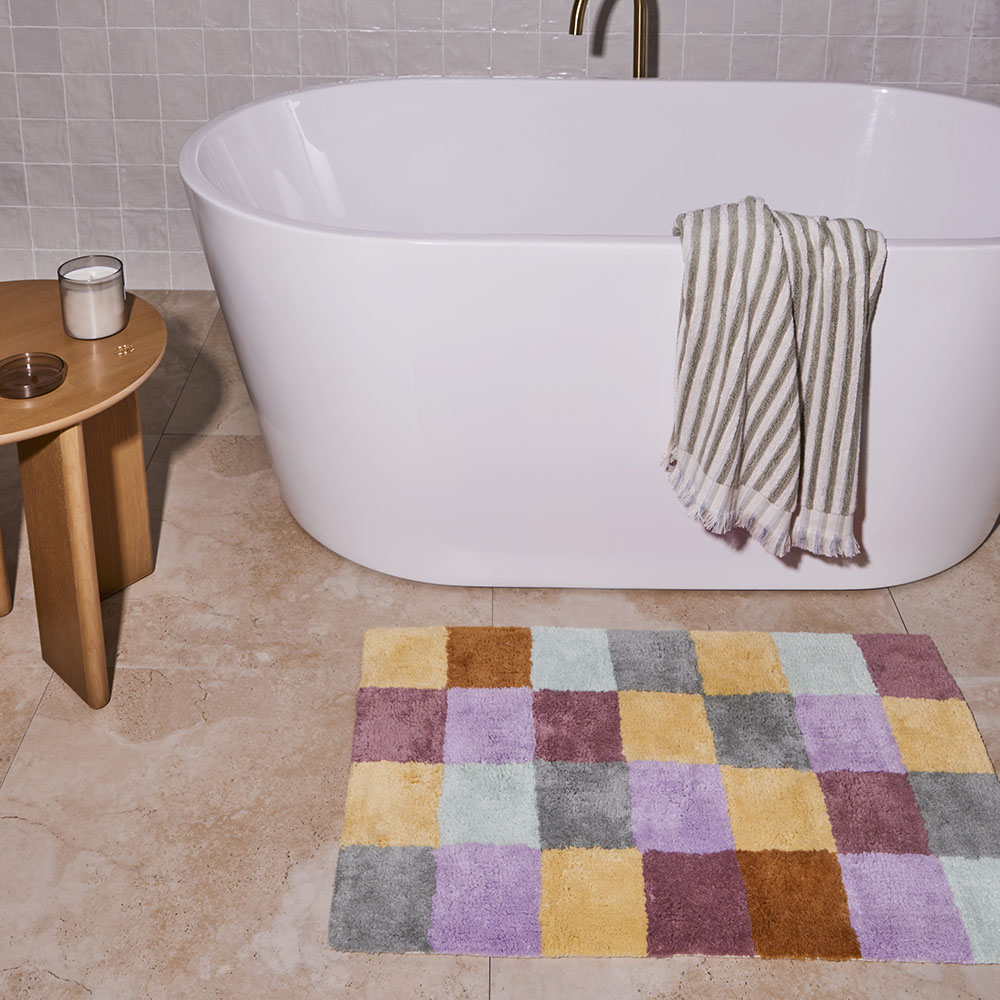 Cotton bath mats online sale