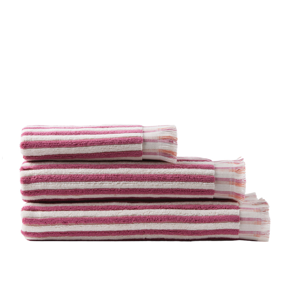 European Sophia Boysenberry & Orange Turkish Cotton Towel Range | Adairs