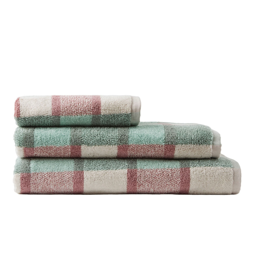 Wentworth Seafoam Multi Check Towel Range 