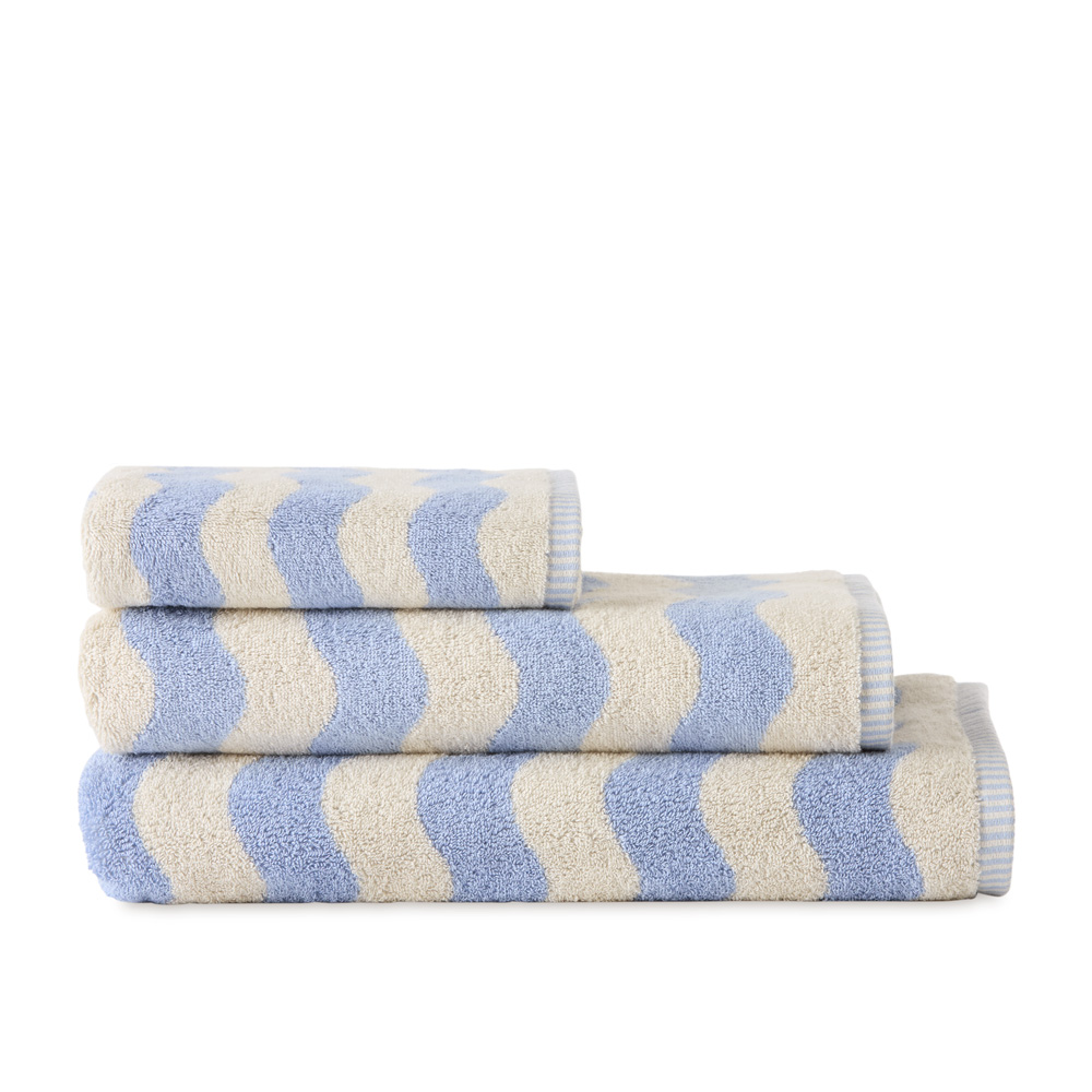 Blue wave bath towels sale