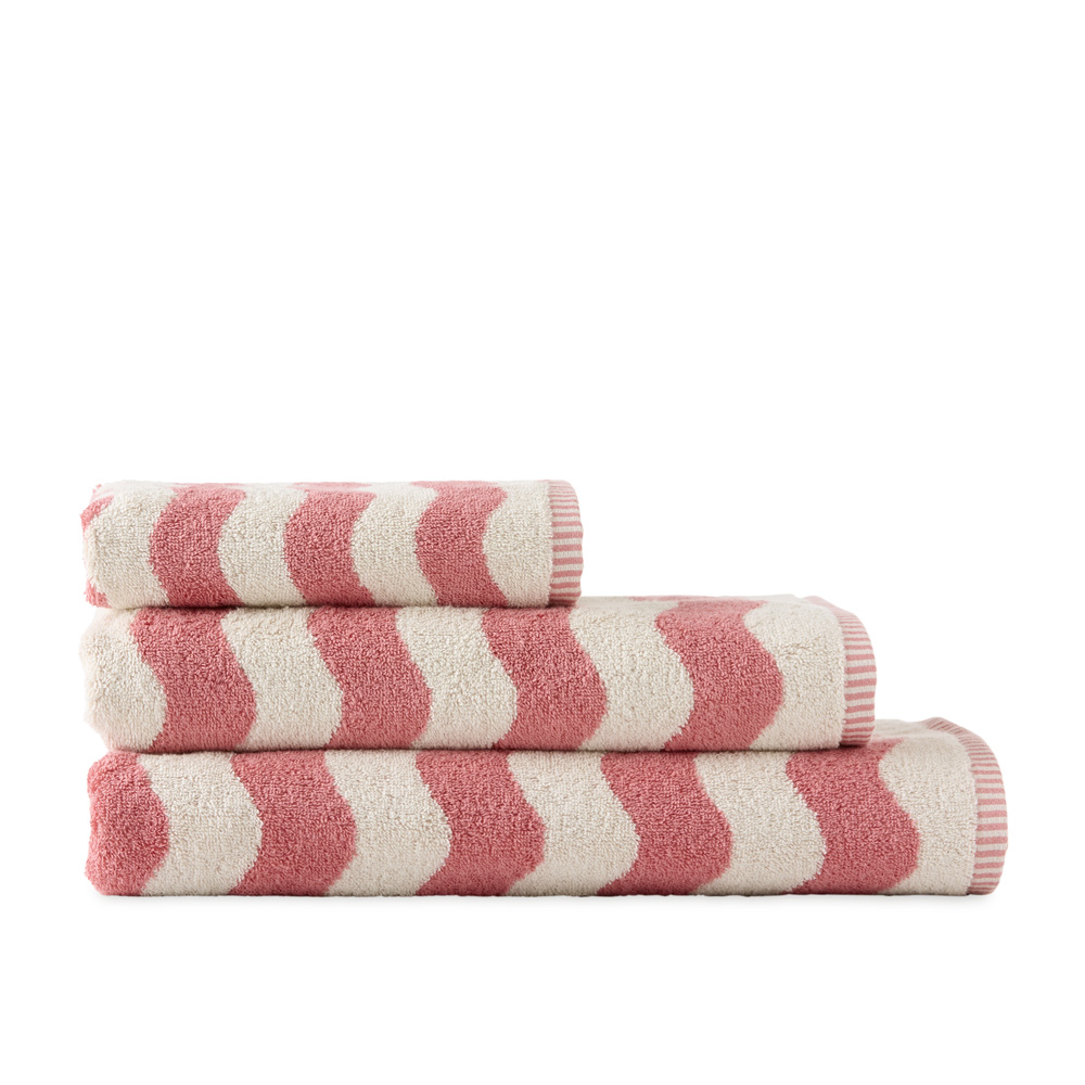 Wave Strawberry Towel Range | Adairs