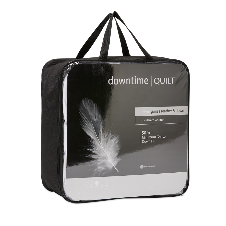 Downtime Silver Feather & Goose Down Quilt Adairs