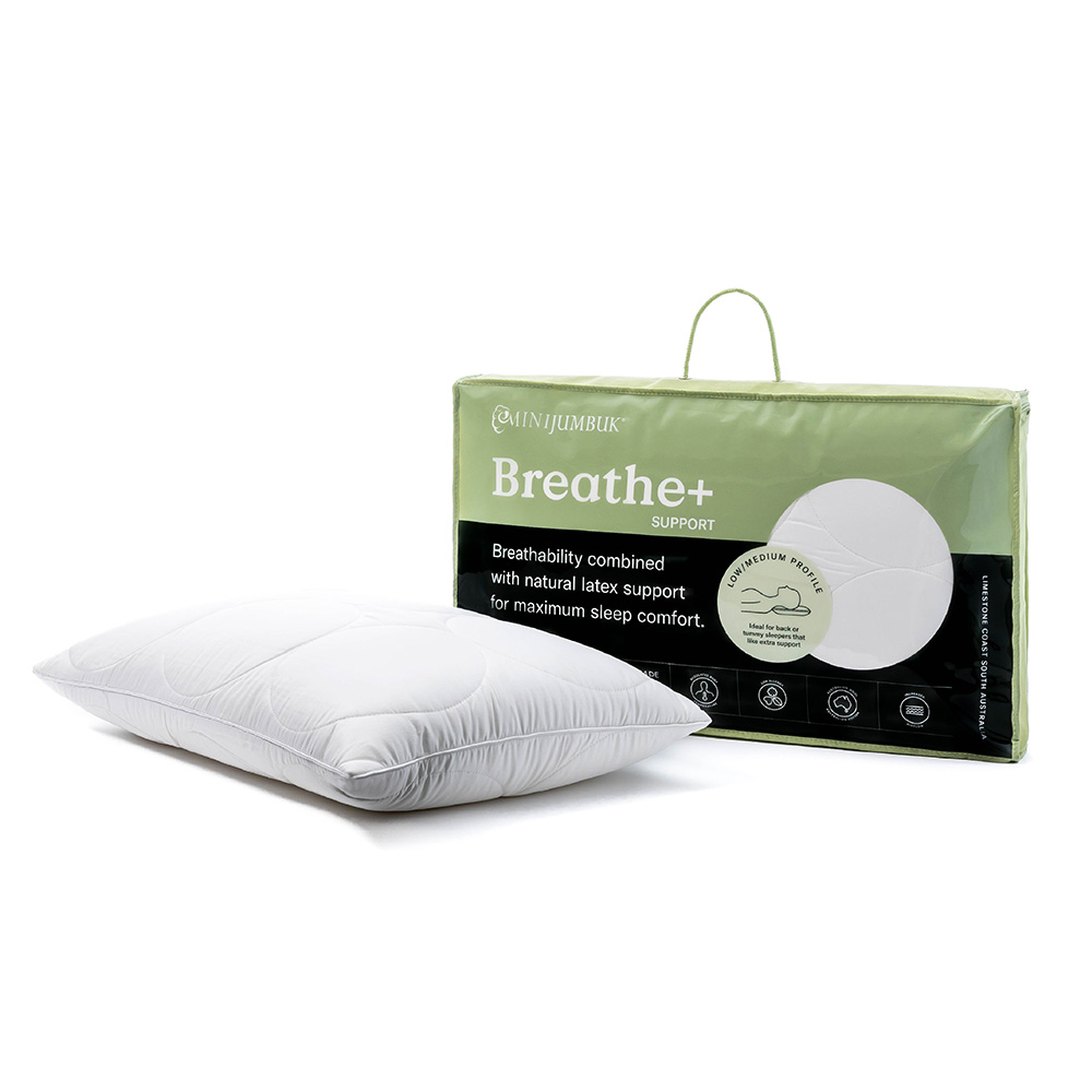 MiniJumbuk Breathe Support Low Medium Standard Pillow Adairs