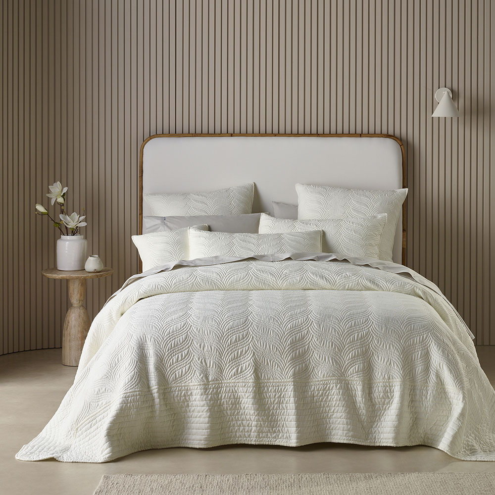 Bianca - Kamala Cream Bedspread Set Separates | Adairs