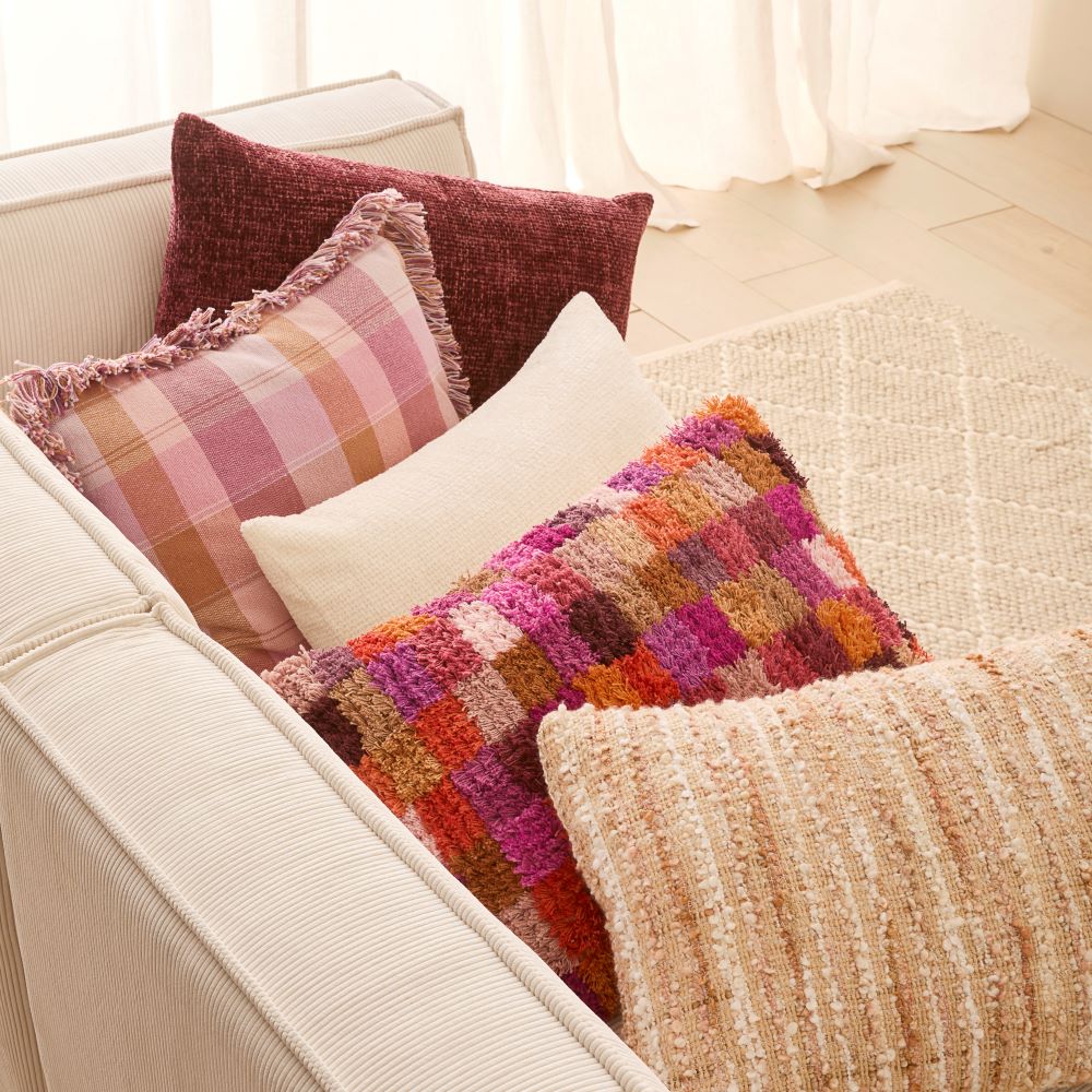 Berry coloured cushions best sale