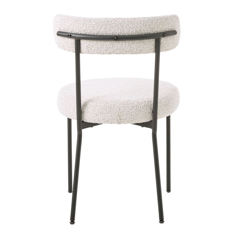 Remi Snow Boucle Dining Chair Set of 2