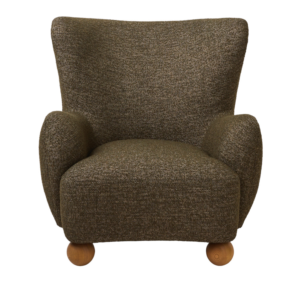 Zeus Moss Lounge Chair | Adairs