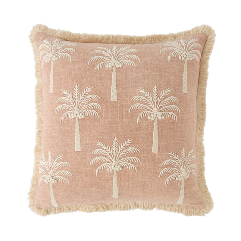 Coconut Palm Pink Cushion