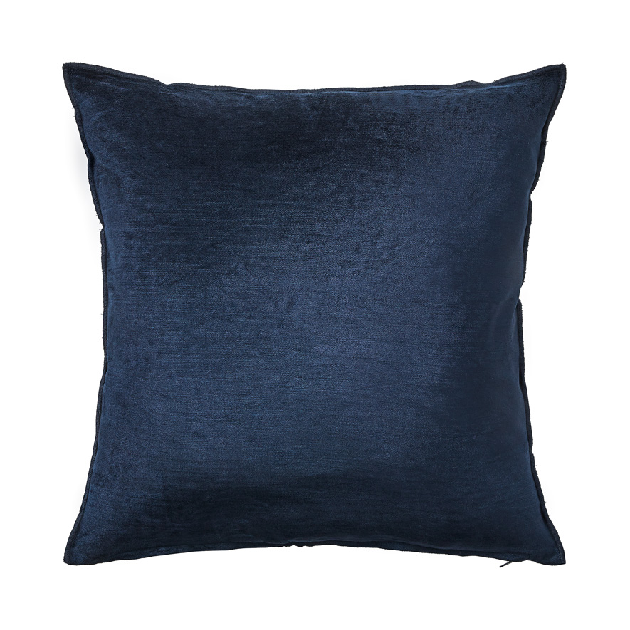 Navy orders velvet throw pillow