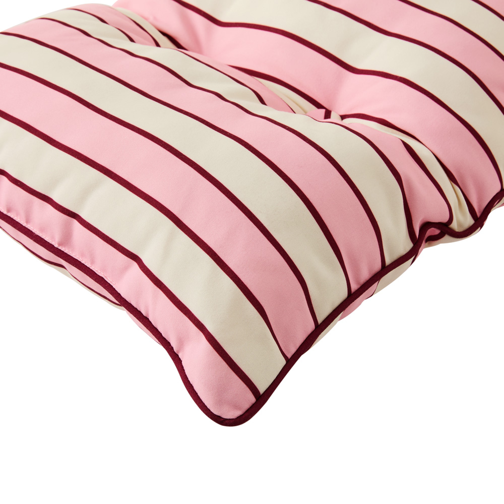 Pink Stripe Outdoor Bench Seat Cushion Adairs