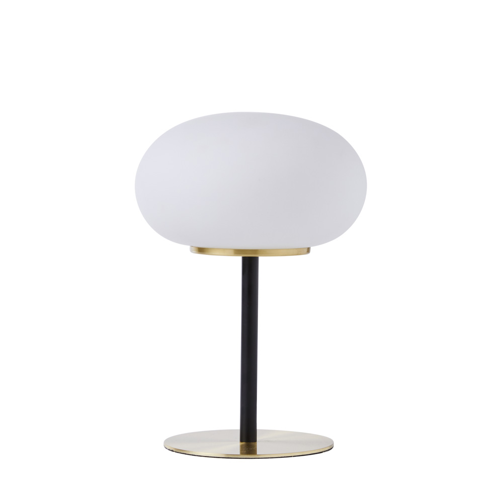 Gold bulb store table lamp