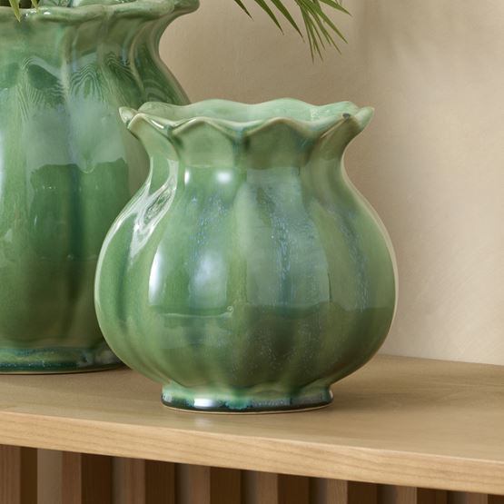 Bulb Green Vase