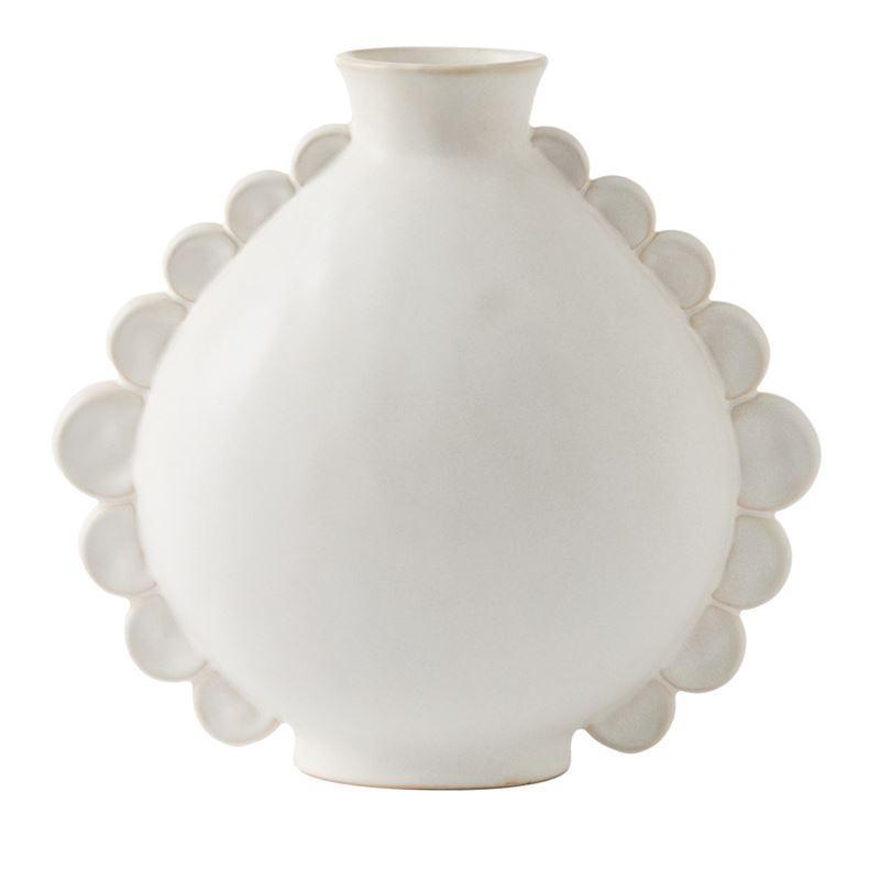 Cordoba White Round Vase