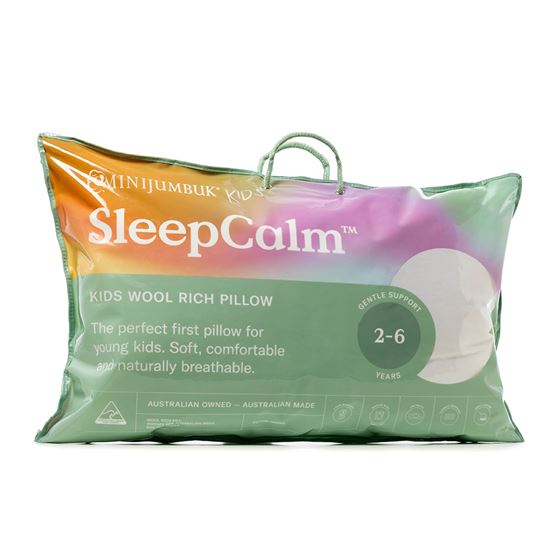 Sleep Calm Low Profile Kids Wool Rich Pillow