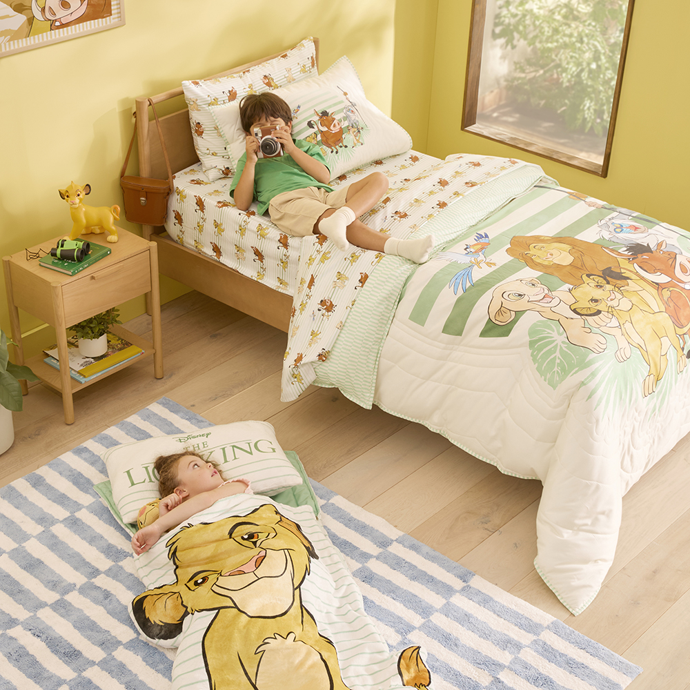 Adairs Kids Disney The Lion King Sage Quilted Quilt Cover Set Adairs