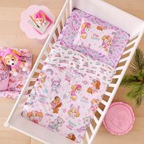 Paramount Paw Patrol Besties Light Pink Cot Quilt Cover Set