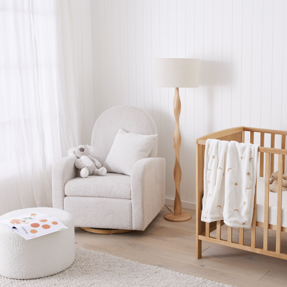 Nursery chair cheap bed