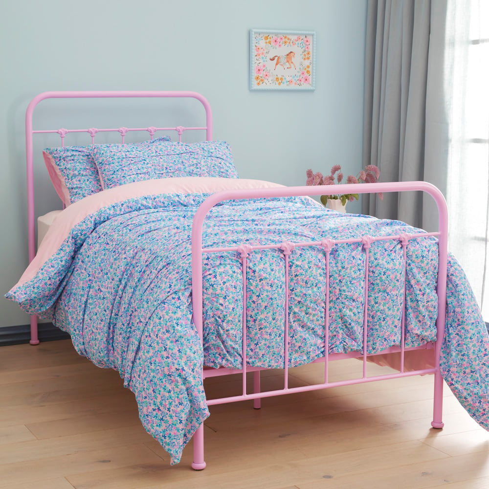 Adairs Kids - Elsa Lilac Iron Bed | Adairs