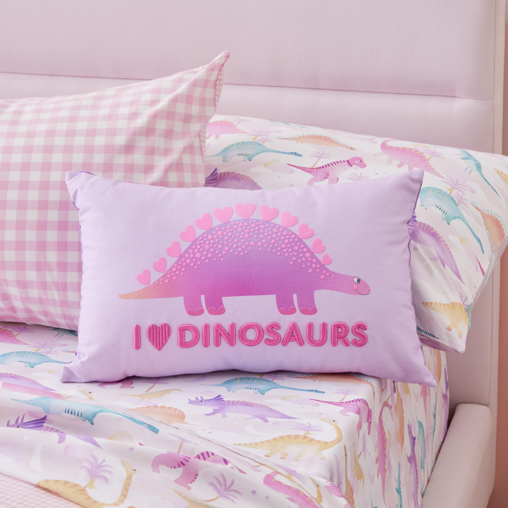 Pink dinosaur outlet sheets