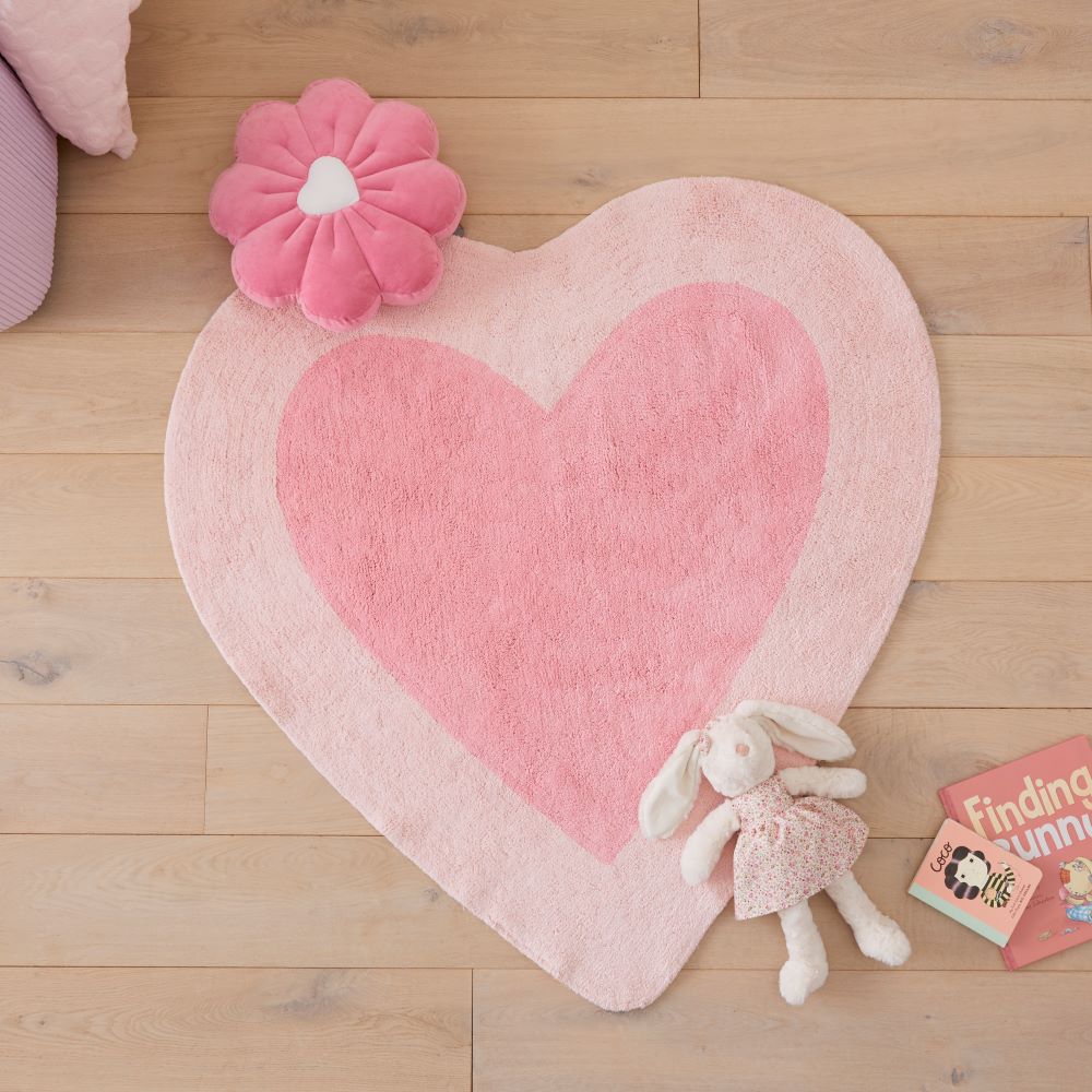 Adairs Kids - Decorative Heart Shaped Rug | Adairs