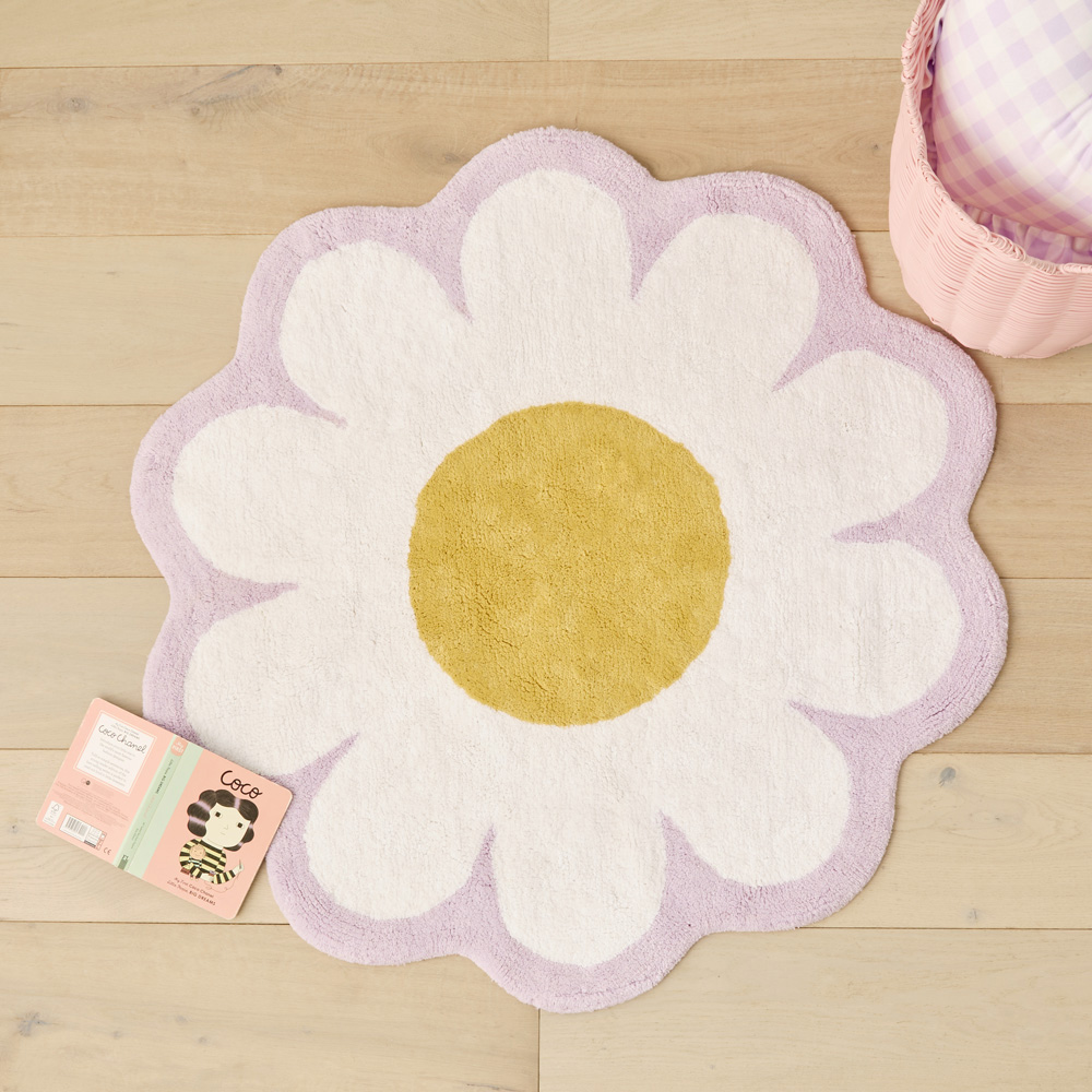 Area Rug Floor Mat Bathroom Rug Circle Home Decor Floral Mats, Rugs Kitchen Rugs Living Room Mats Soft Bath Gift for Her Full of hotsell Flowers