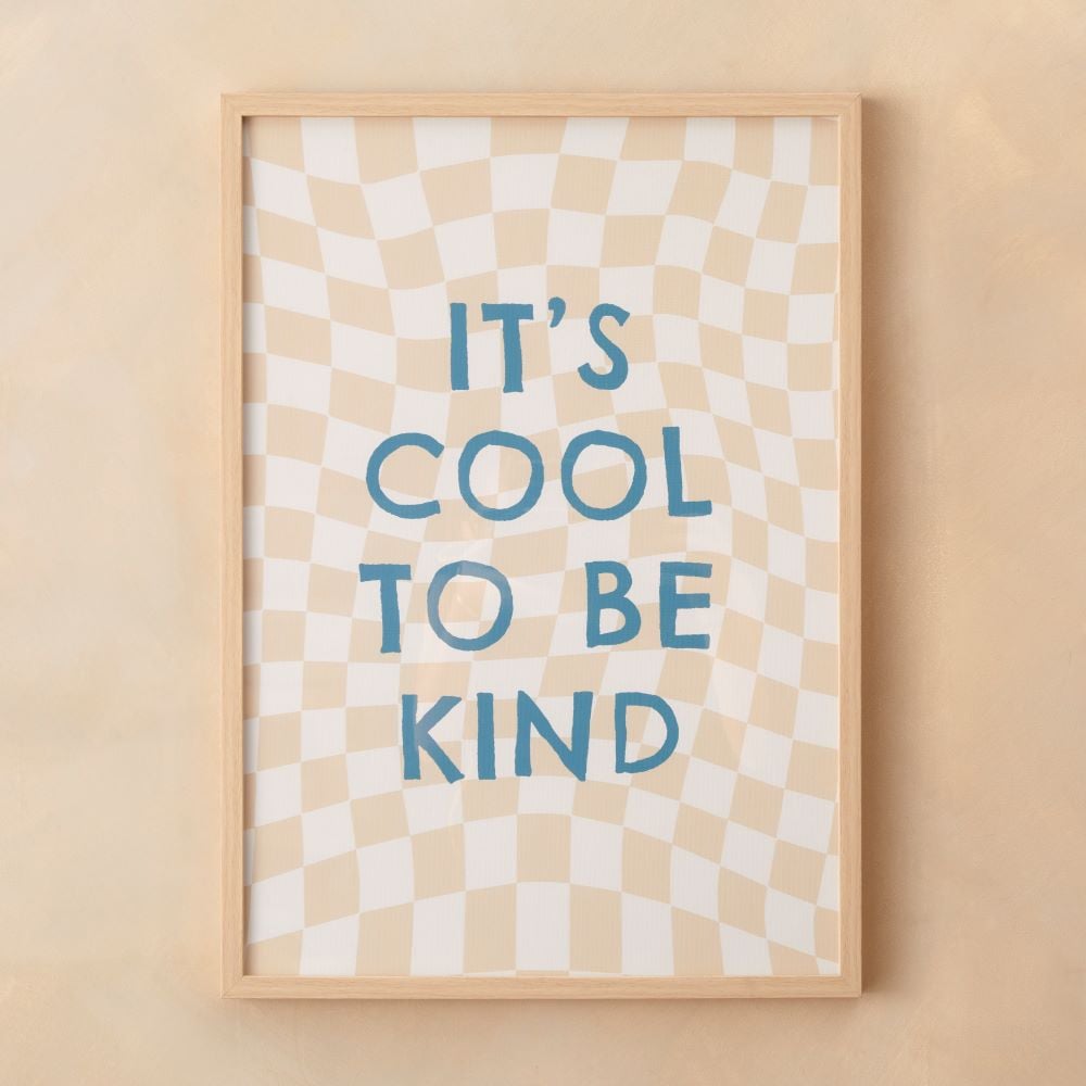 Adairs Kids - It's Cool To Be Kind Wall Art | Adairs