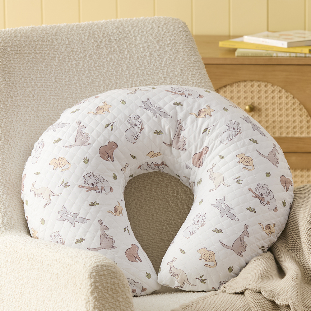 Adairs Kids Little Animals of Oz Nursing Pillow Adairs