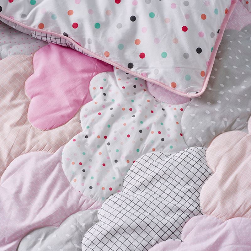 Adairs Kids - Cloud Quilted Quilt Cover Set Pink | Adairs