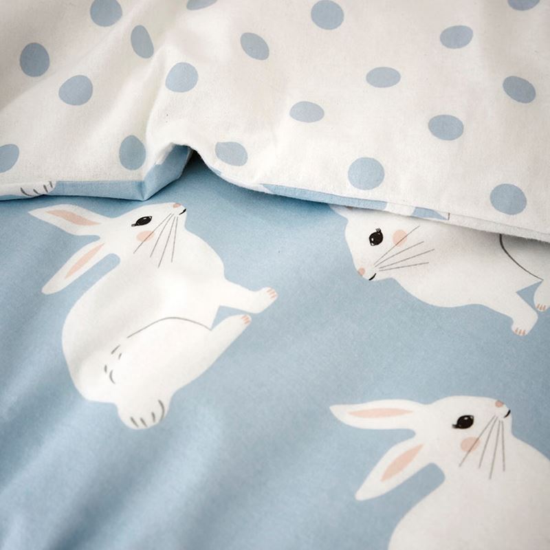 Adairs Kids - Bunny Love Flannelette Quilt Cover Set | Adairs
