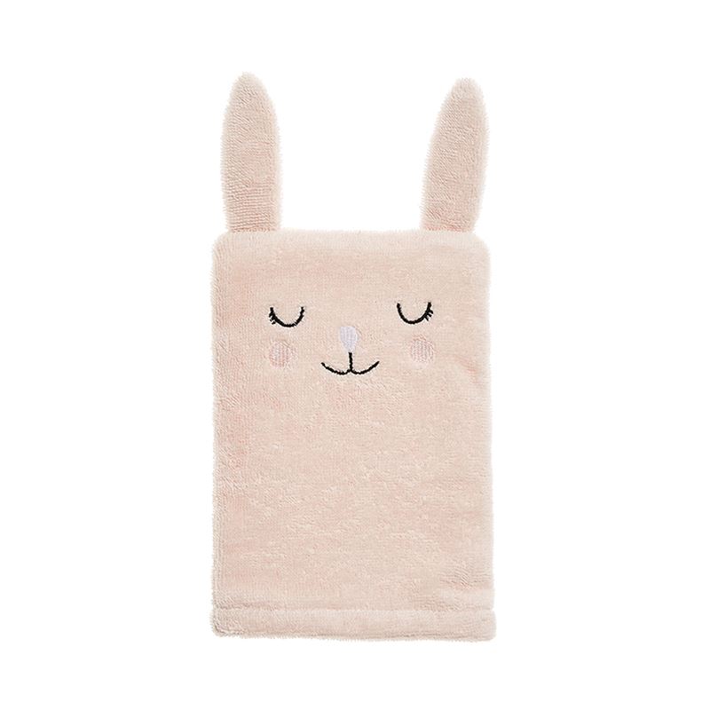 Adairs Baby - Pink Bunny Hooded Towel & Wash Mitt Set | Adairs