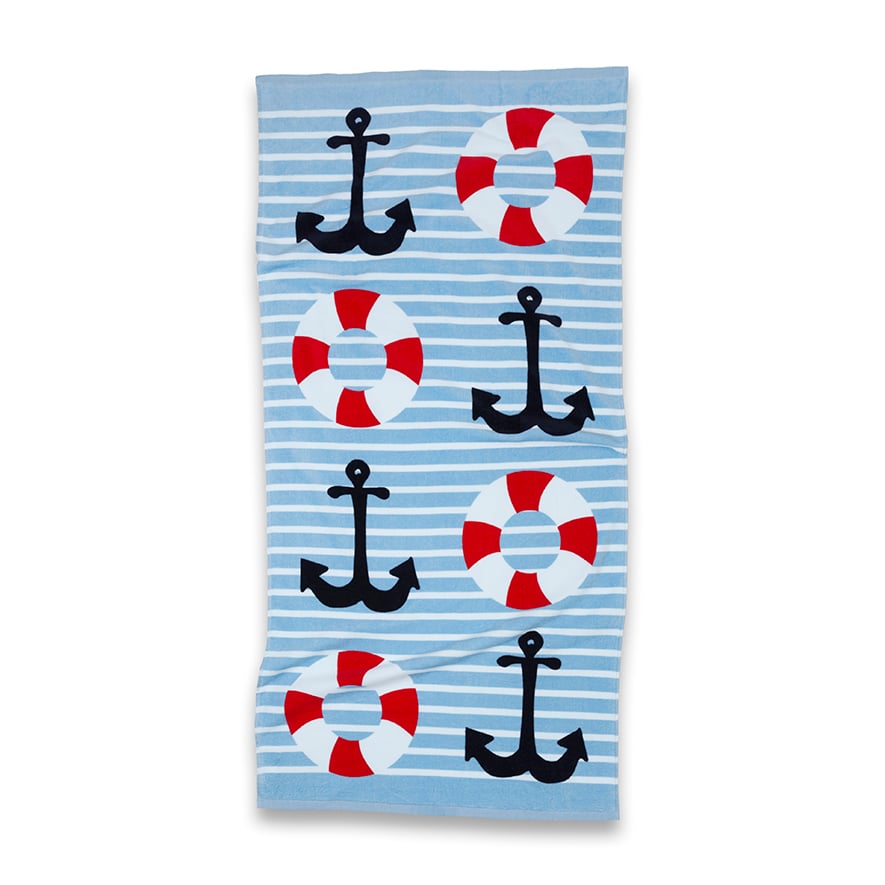 Adairs Kids - Printed Beach Towel Overboard | Adairs