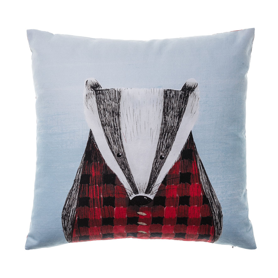 Adairs Kids - Designer Mr Badger Cushion | Adairs