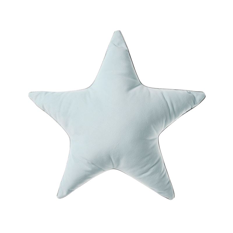 Adairs Baby - Velvet Star Cushion Blue | Adairs