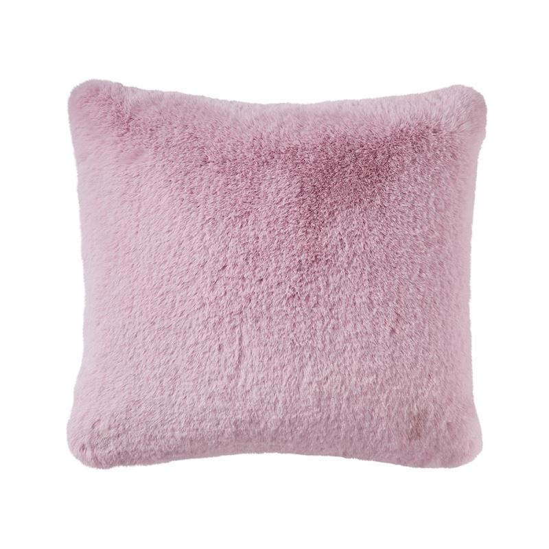 Adairs Kids - Faux Rabbit Lilac Fur Cushion | Adairs