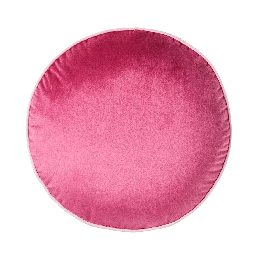 Pink hotsell round cushion