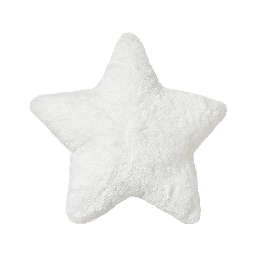 Grey and clearance white star cushion