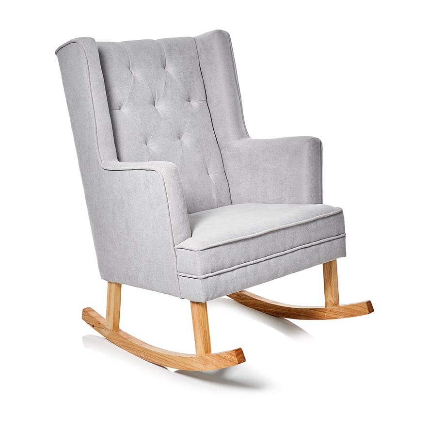 Grey baby rocker chair hot sale