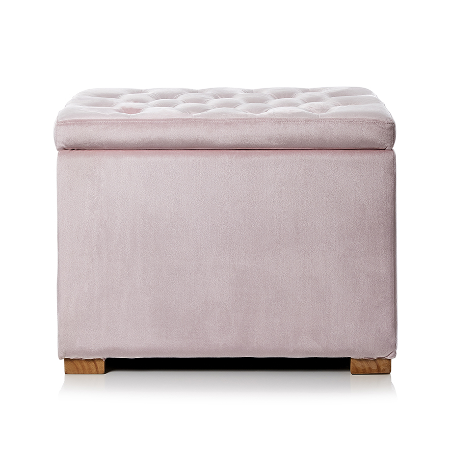 Pink velvet blanket box sale