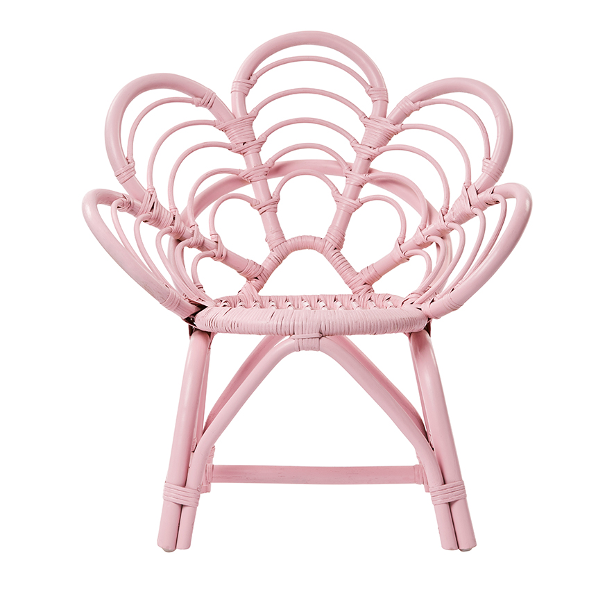 pink cane chair