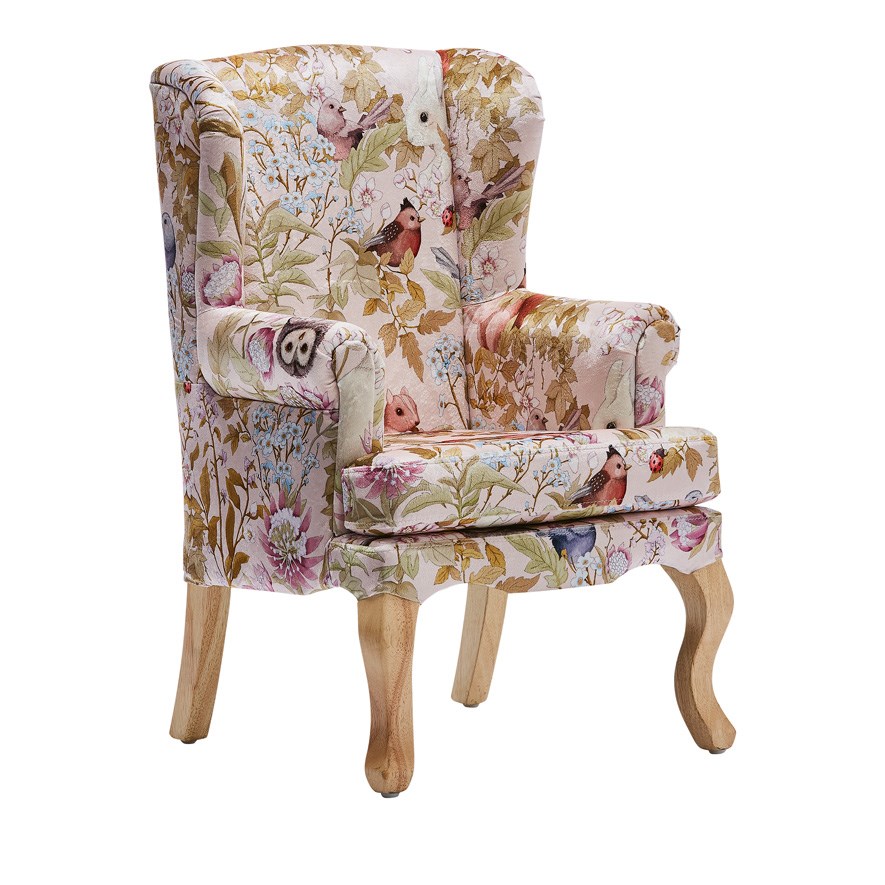 adairs pink armchair