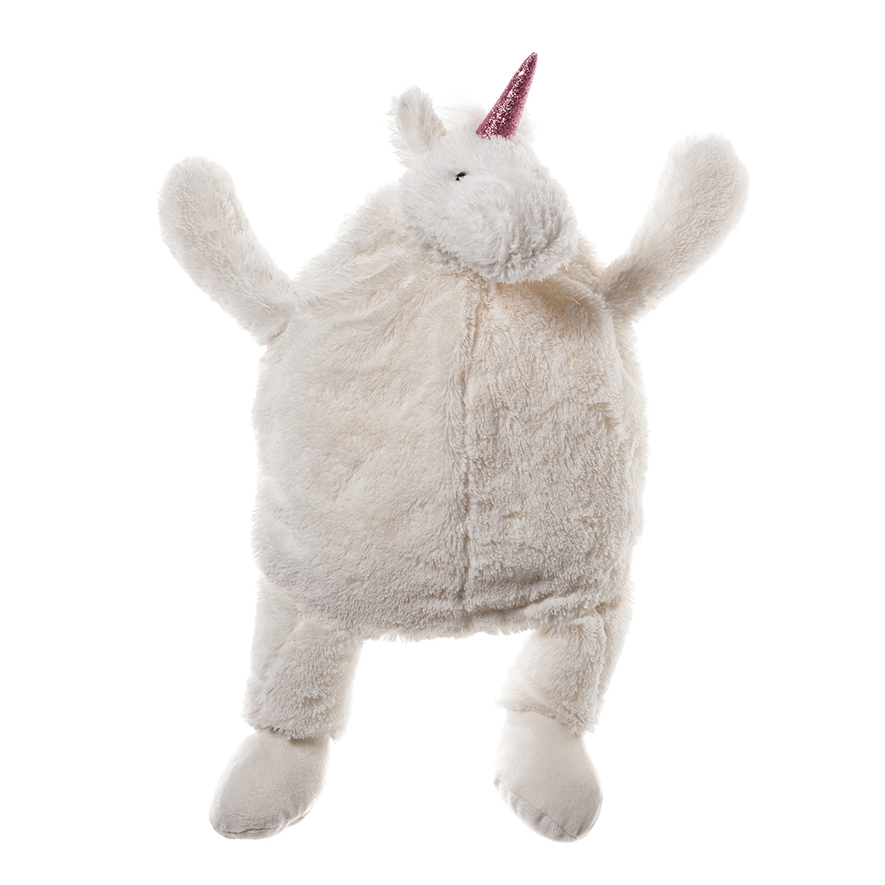 Adairs Kids Plush White Unicorn Backpack Adairs