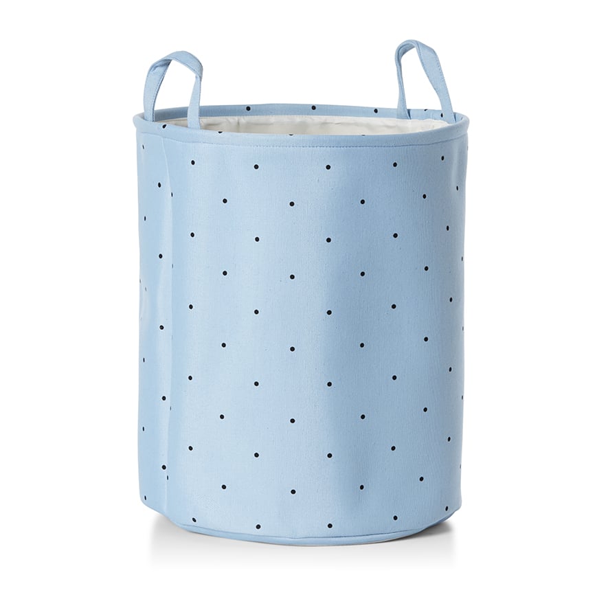 Adairs Kids - Novelty Printed Basket Blue Dots | Adairs