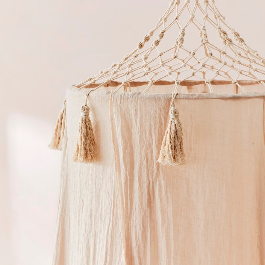 Macrame deals bed canopy