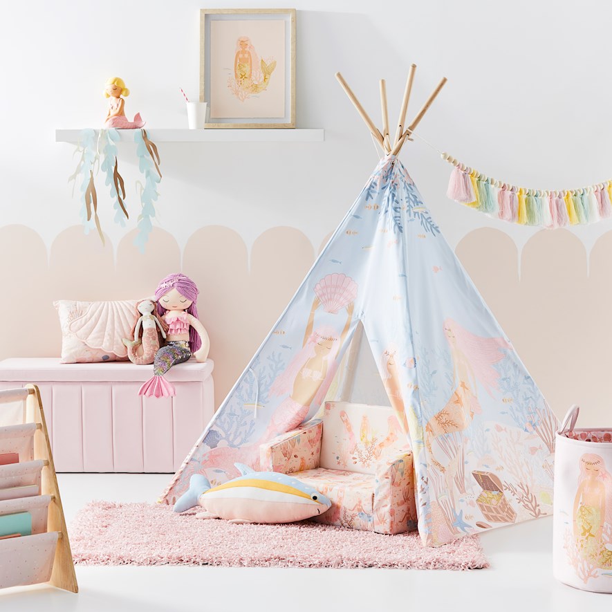 Adairs Kids Mermaid Dreams Teepee Kids Adairs