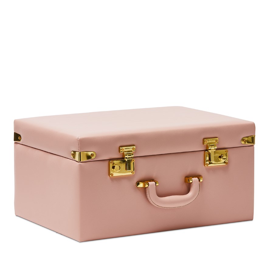 pink storage suitcase