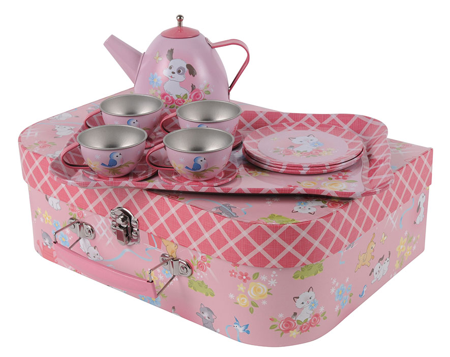 Longaberger child tea set hot & serving tray