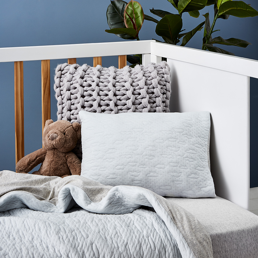 Grey cloud hot sale cot bedding