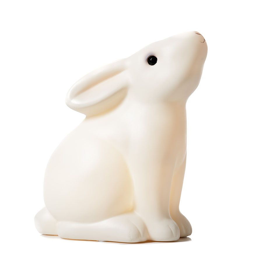 white bunny night light