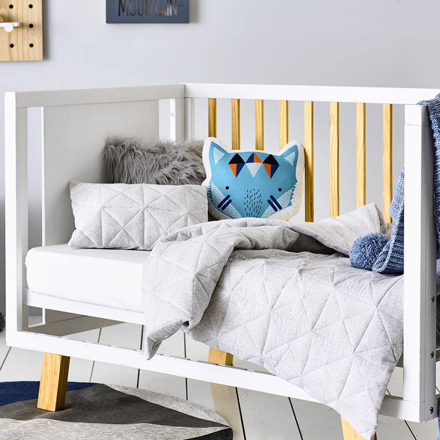 Adairs cot grey best sale